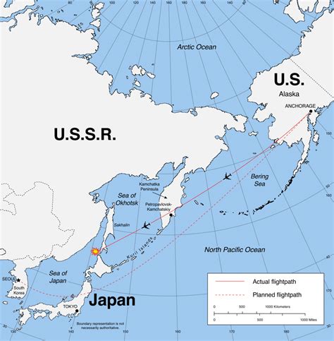 korean flight 007|korean flight 007 map.